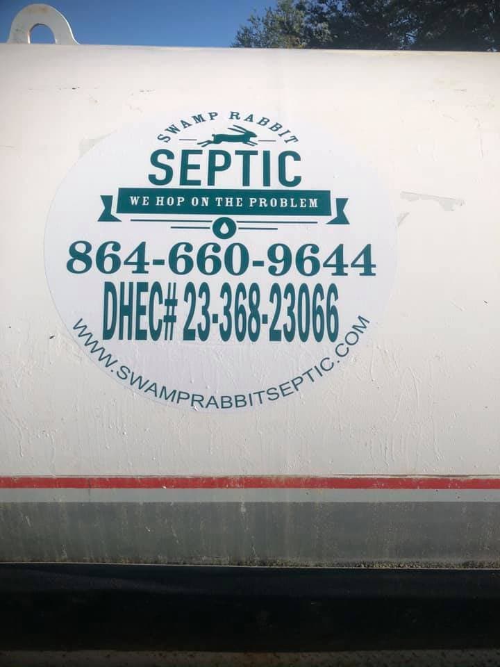Swamp Rabbit Septic job site